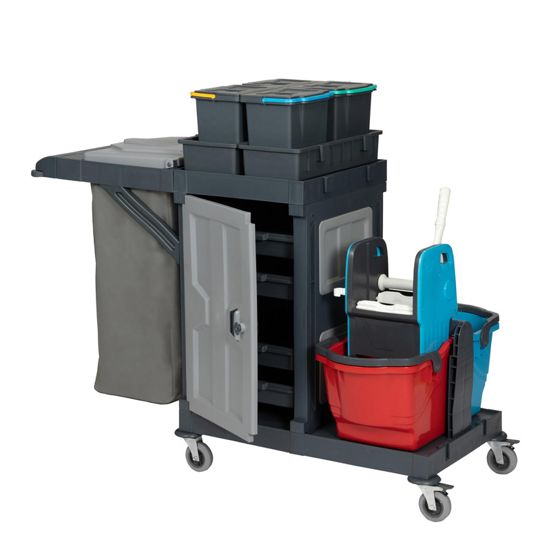 Üçtem AC2112 Alfacart Temizlik Arabası, 152x76x123 cm — Üçtem