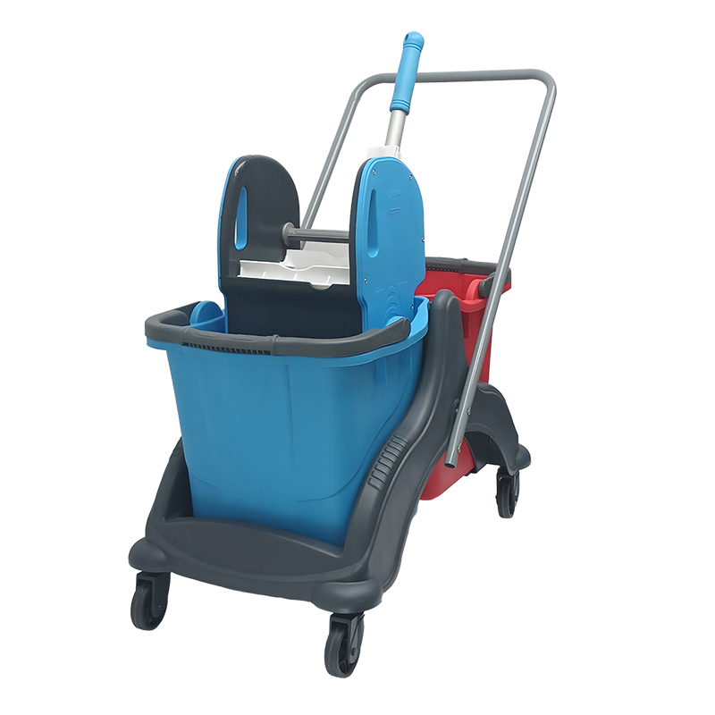 Üçtem CK756 Mimoza Çift Kovalı Temizlik Arabası, 2x25 L, 70x42x82 cm — Üçtem — Görsel 2