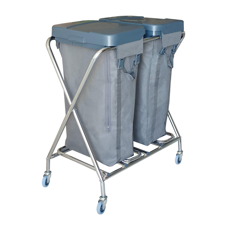 Üçtem CT266MK Çapraz Çöp ve Çamaşır Toplama Arabası, 2x100 L — Üçtem