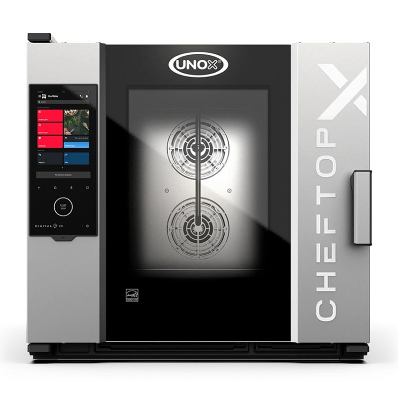 Unox CHEFTOP-X Digital.ID Kombi Fırın, GN 2/1 6 Tepsi Kapasiteli, Elektrikli — Unox