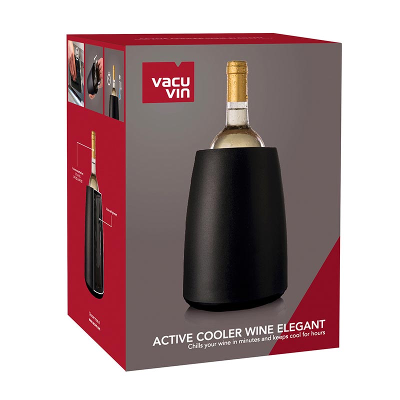 Vacu Vin 3069414 Elegant Aktif Şarap Soğutucu, Siyah — Vacu Vin — Görsel 3