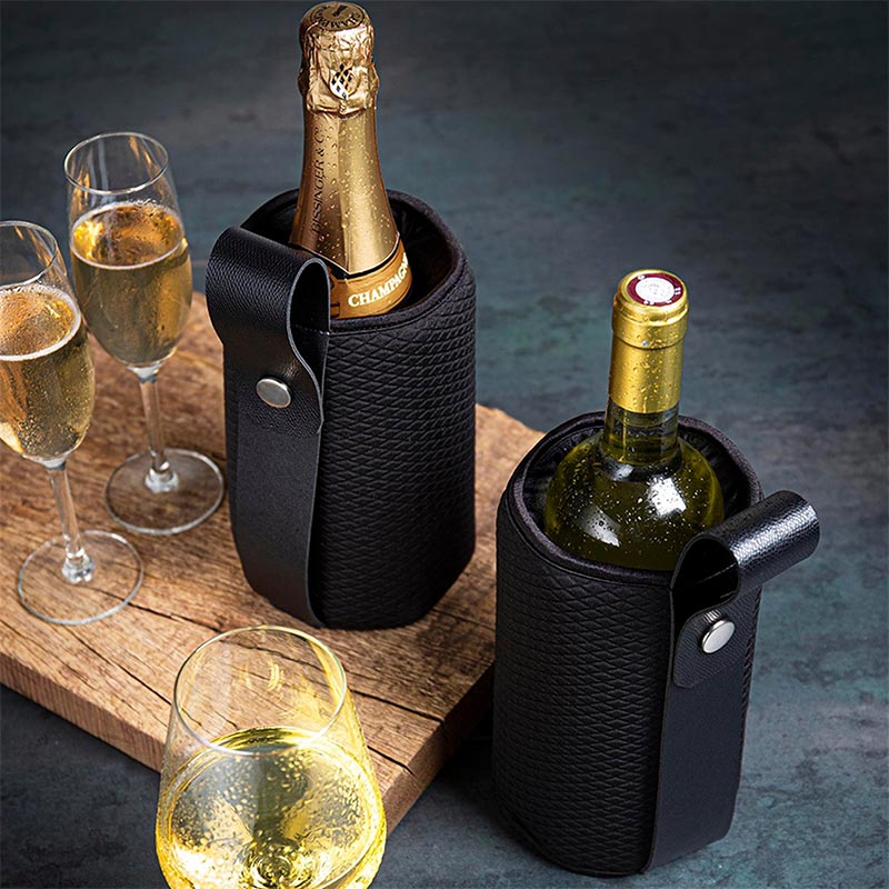 Vacu Vin 38864606 Aktif Esnek Şarap ve Şampanya Soğutucu Artico, Siyah Limited Edition — Vacu Vin — Görsel 5