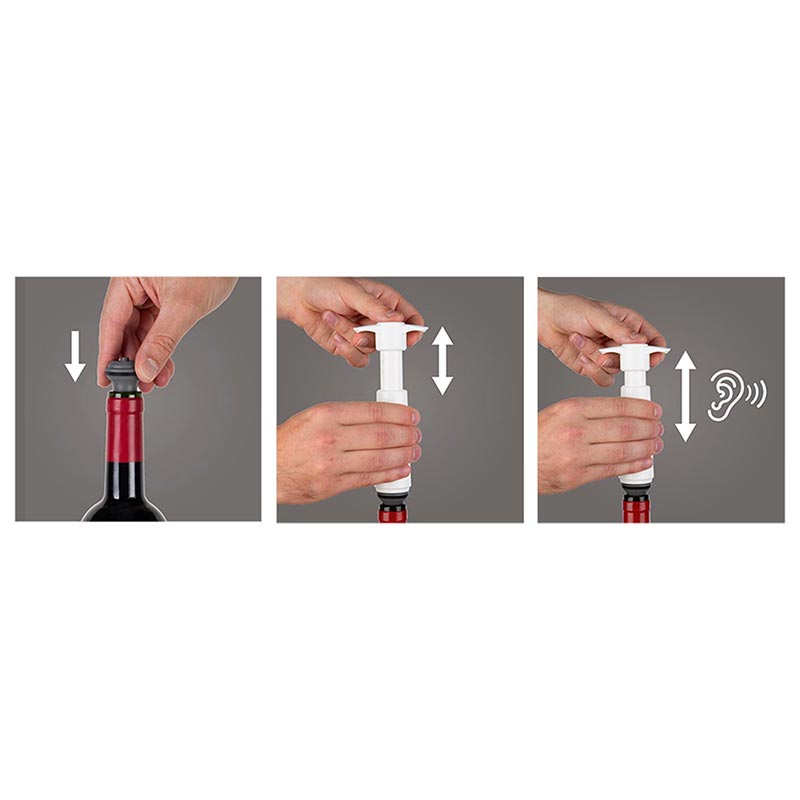 Vacu Vin 8542606 Şarap Vakum Seti, Beyaz — Vacu Vin — Görsel 4