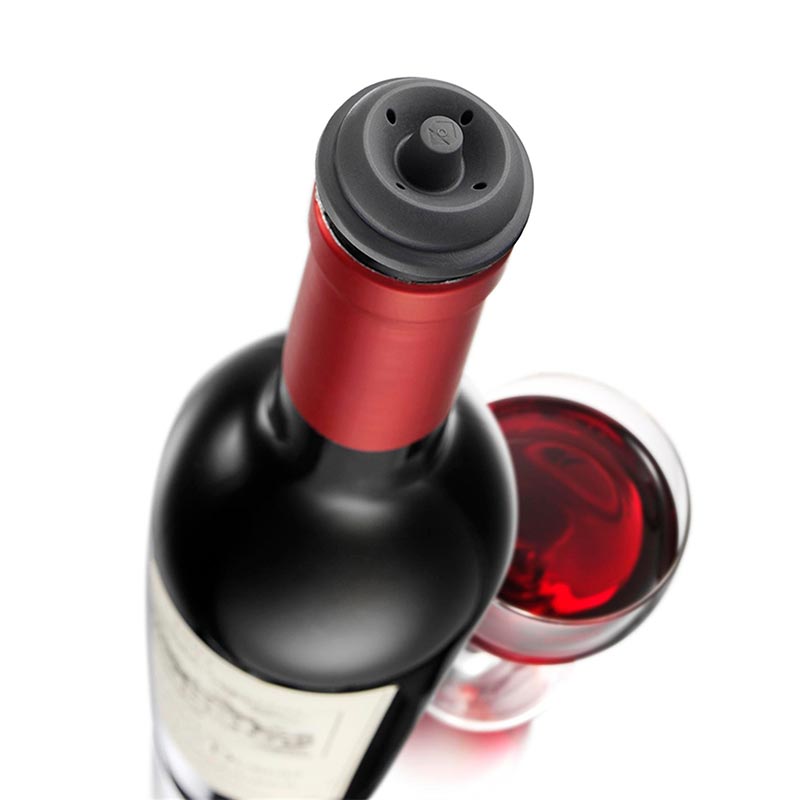 Vacu Vin 883060 Vakum Şarap Tıpası, 10 Parça, Gri — Vacu Vin — Görsel 4