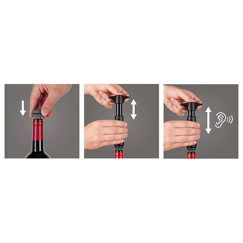 Vacu Vin 9824606 Şarap Vakum Seti, Siyah — Vacu Vin — Görsel 2