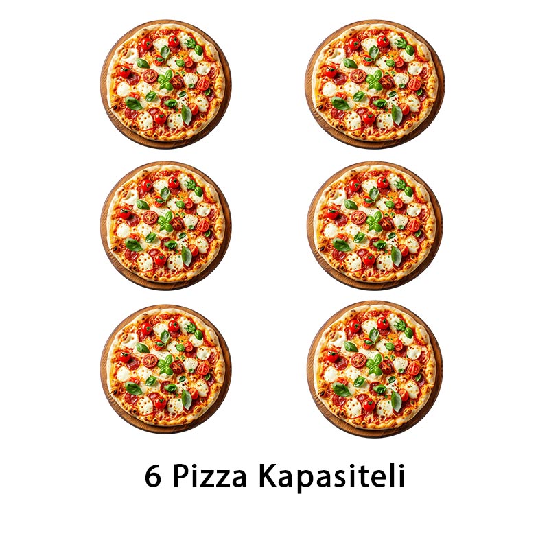 Venarro Dreay 34 cm x 6 Pizza Kapasiteli Tek Katlı Pizza Fırını, Doğalgazlı — Venarro — Görsel 2