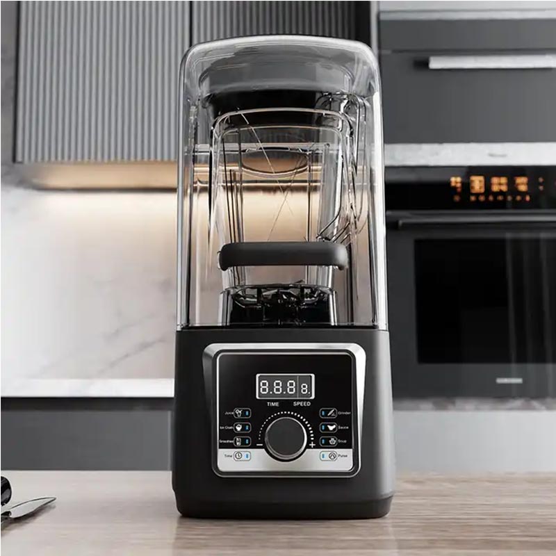 Vosco HS-214CG Pro Gürültü Önleyici Kapaklı Dijital Bar Blender, 4 L, 1600 W, Siyah — Vosco — Görsel 3
