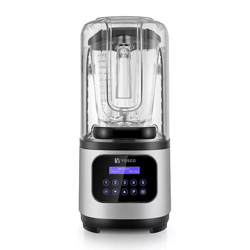 Vosco VHS-212CG PRO Gürültü Önleyici Kapaklı Dijital Bar Blender, 2 L, 2200 W, Gri — Vosco