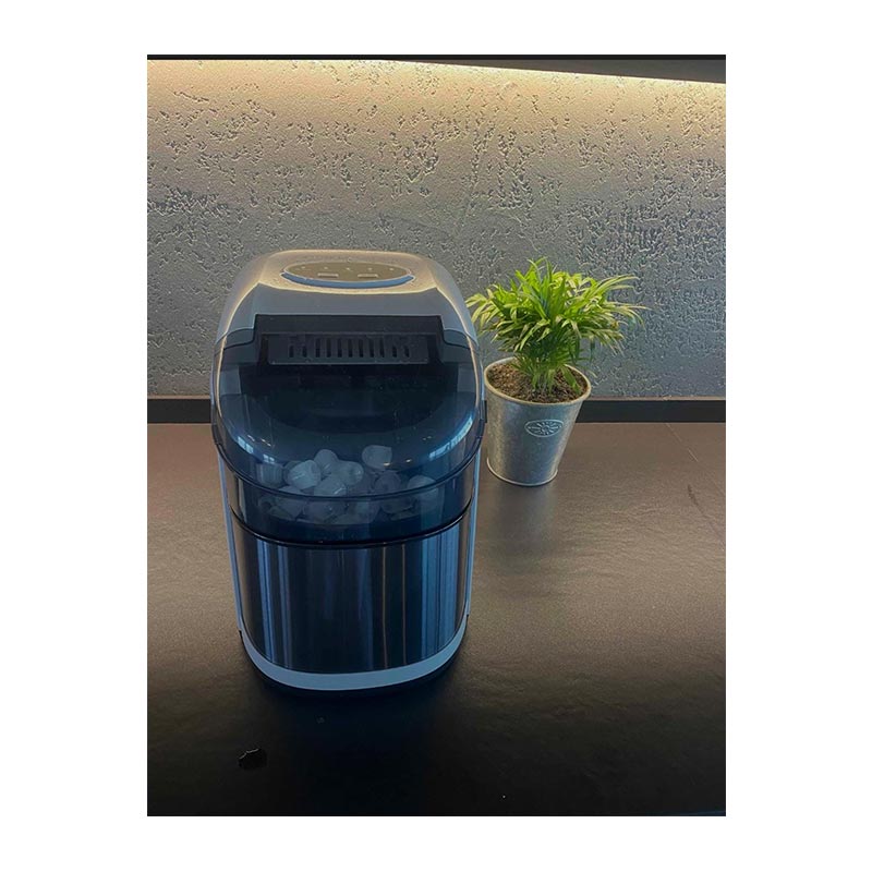 Vosco VSCB-12B Hazneli Ev Tipi Parmak Buz Makinesi, 12 kg/gün Kapasiteli, Gri — Vosco — Görsel 3