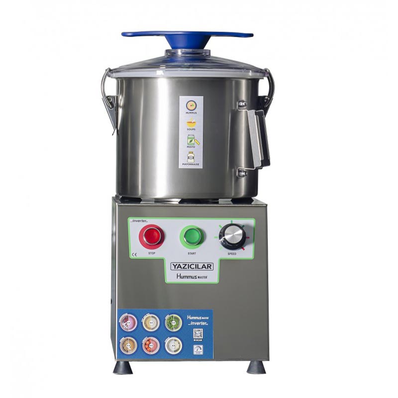 Yazıcılar Hummusmaster Hız Kontrollü Cutter Gıda Parçalama Makinesi, 9 L — Yazıcılar