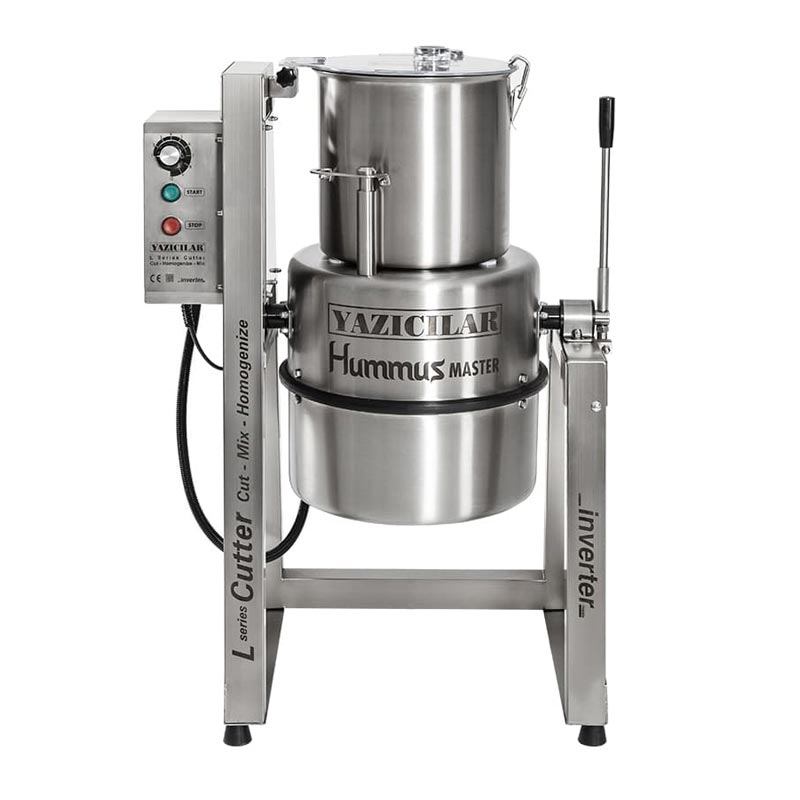 Yazıcılar L20IV Sebze Parçalama Makinesi, Ayaklı, Devrilir, 20 L, Saatte 180 Kg, 230 V — Yazıcılar