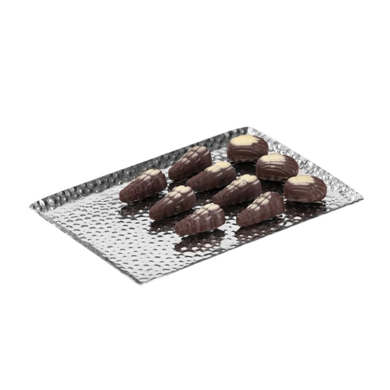 Zicco CPY.1 Çelik Çikolata Teşhir Tepsisi, 15x23 cm