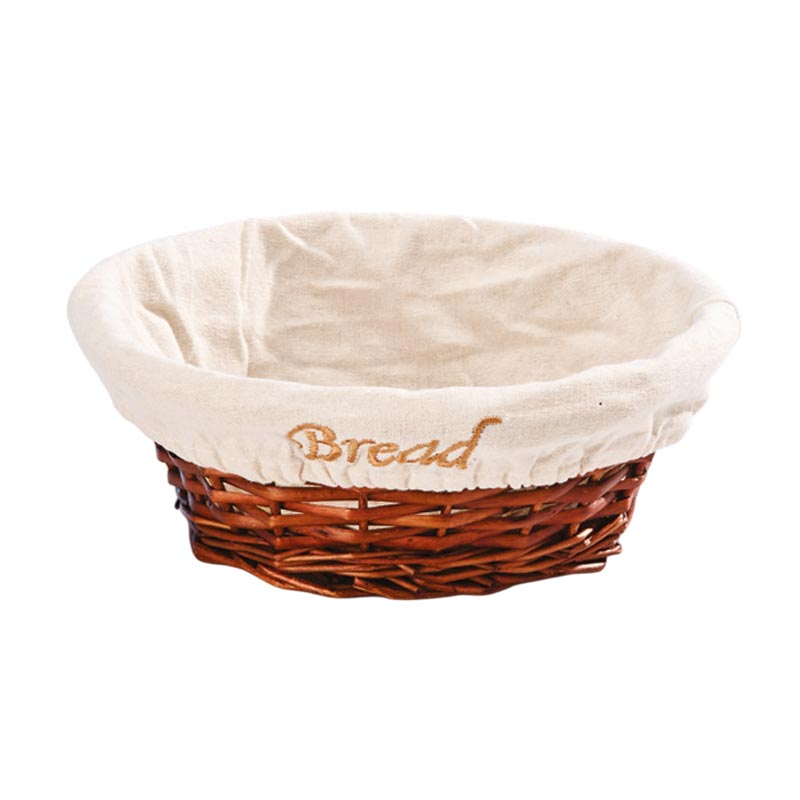 Zicco JN-2313 Bezli Daire Ekmek Sepeti, 24x8 cm, Koyu Renk