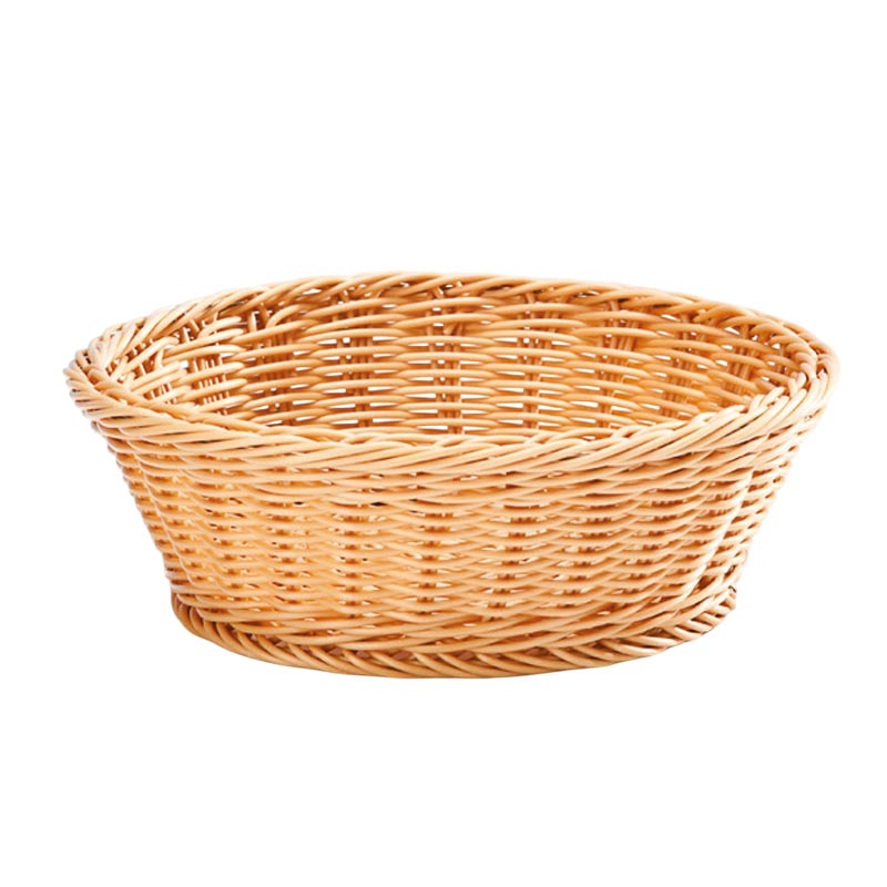 Zicco JW-4003 Plastik Yuvarlak Ekmek Sepeti, 23x8 cm, Açık Renk