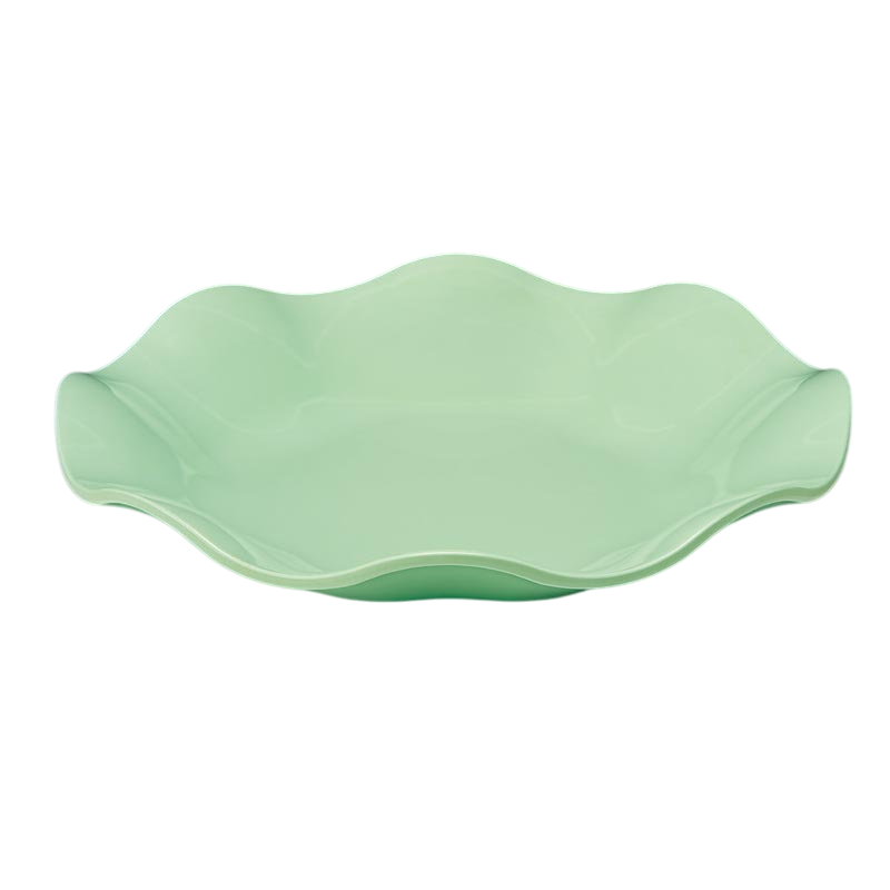 Zicco K-1043 Melamin Papatya Teşhir Tabağı, 45x7 cm, Yeşil