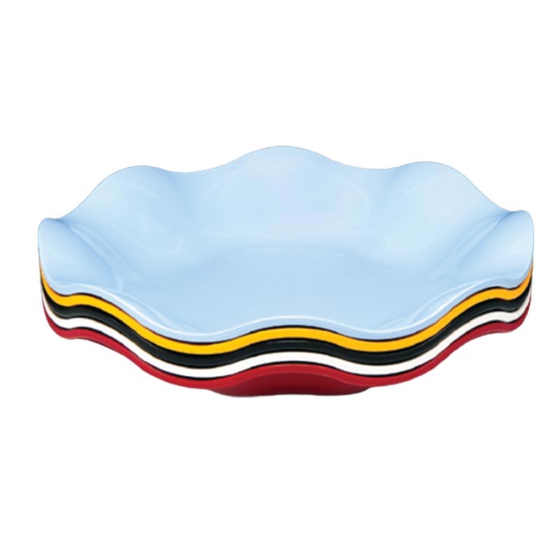 Zicco K-1403 Melamin Papatya Teşhir Tabağı, 45x7 cm, Mavi — Zicco