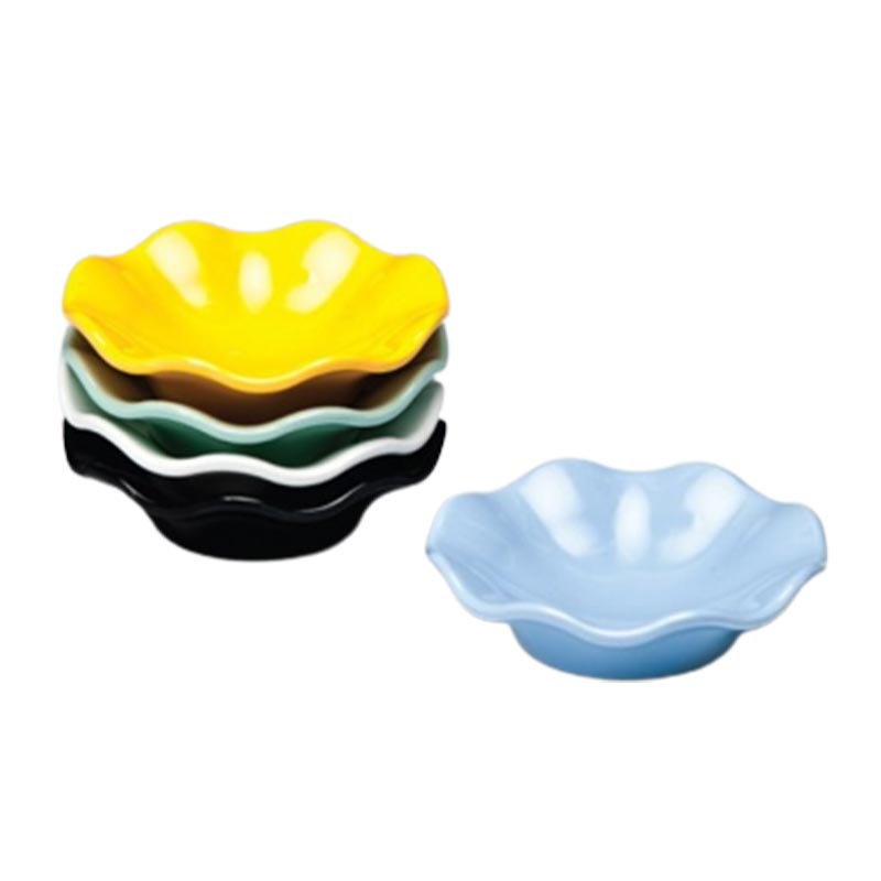 Zicco K-1969 Papatya Melamin Mini Teşhir Tabağı, 8.5x2.5 cm, Siyah — Zicco
