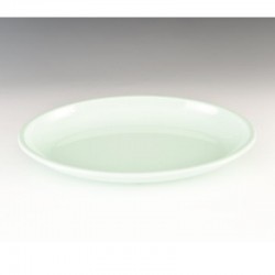 Zicco K-2036 Oval Melamin Teşhir Tabağı, 48x34x5.5 cm, Beyaz — Zicco