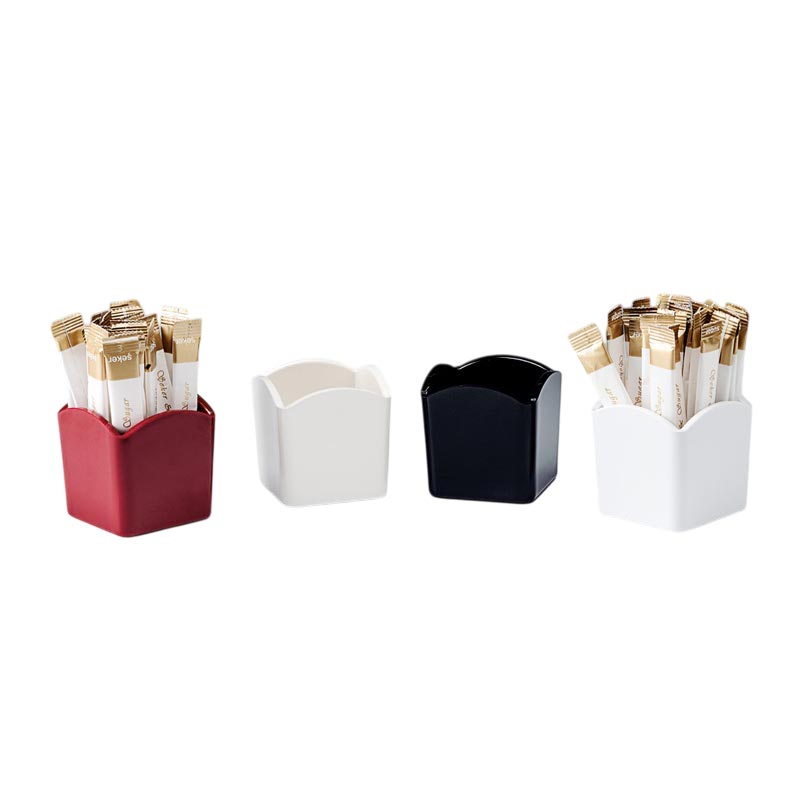 Zicco K-2049 Melamin Poşet Şekerlik, 6.5x6.5x6.5 cm, Kırmızı