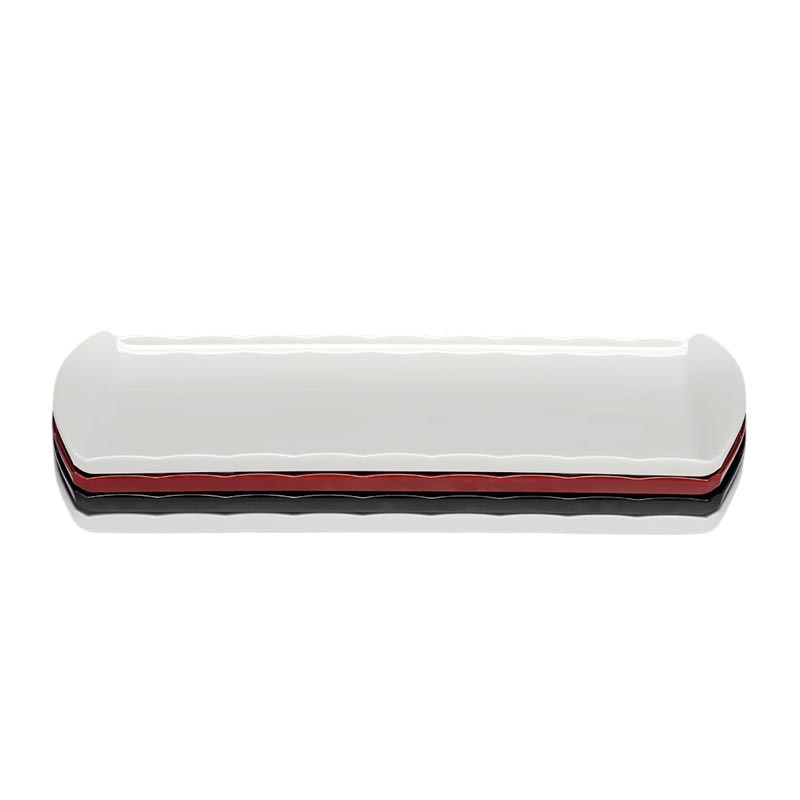 Zicco K-2055 Melamin Teşhir Tabağı, 25x43 cm, Beyaz