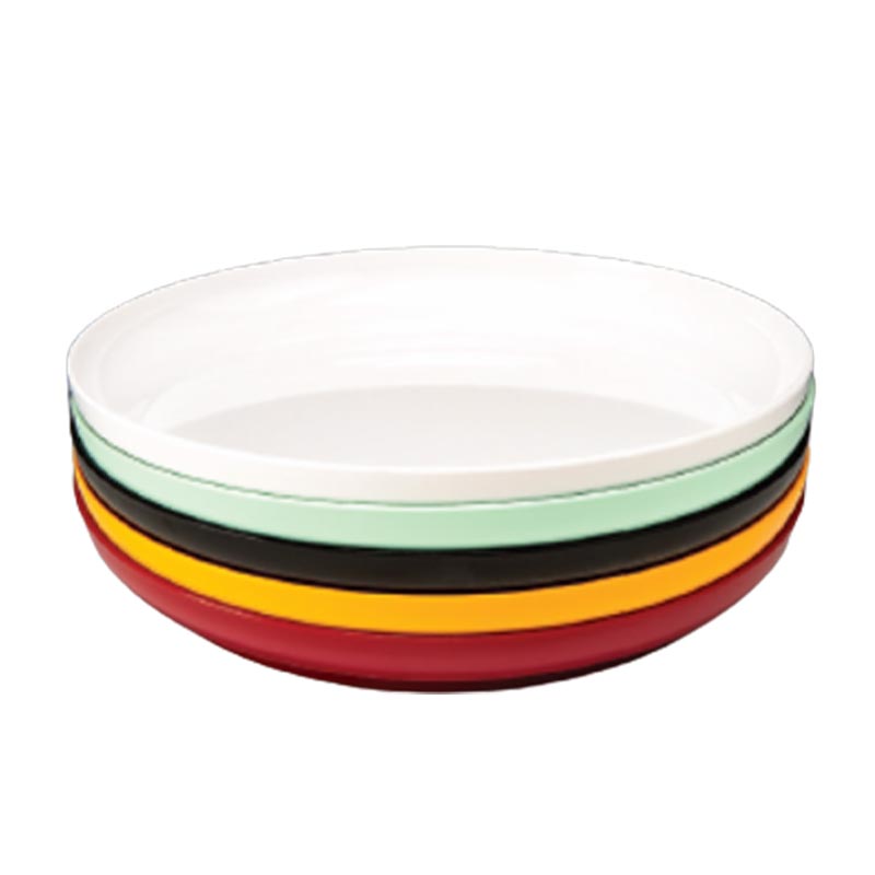 Zicco K-5347 Yuvarlak Melamin Teşhir Tabağı, 39x5 cm, Yeşil — Zicco