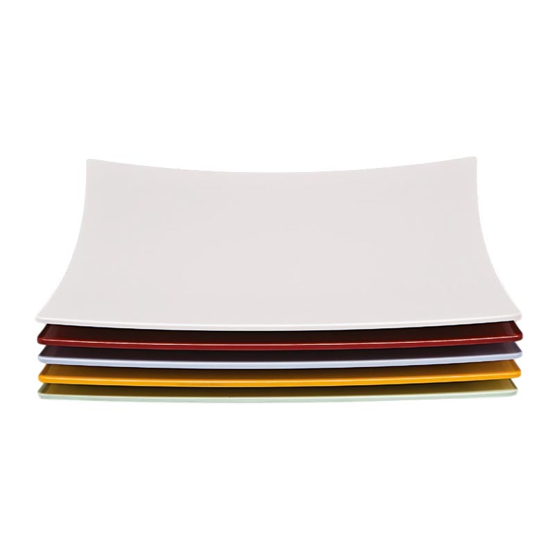 Zicco K-777 Melamin Kare Teşhir Tabağı, 35x35 cm, Beyaz