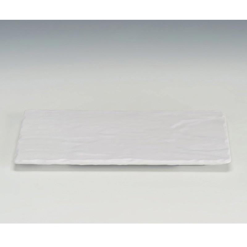 Zicco K-9450 Taş Model Melamin Teşhir Tabağı, 16.5x30 cm, Beyaz — Zicco