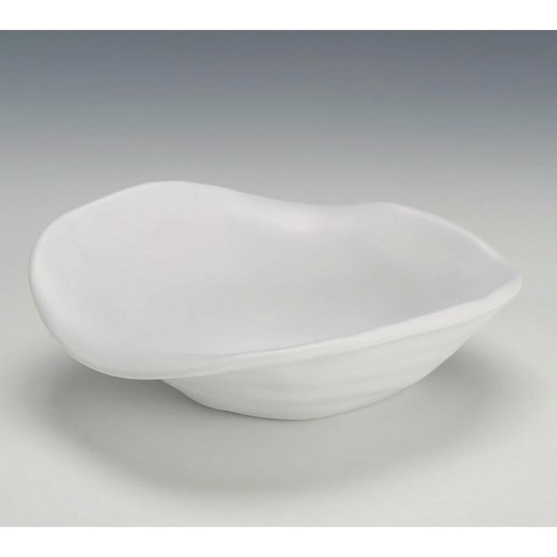 Zicco K-9850 Taş Model Melamin Teşhir Tabağı, 24x29 cm, Beyaz — Zicco