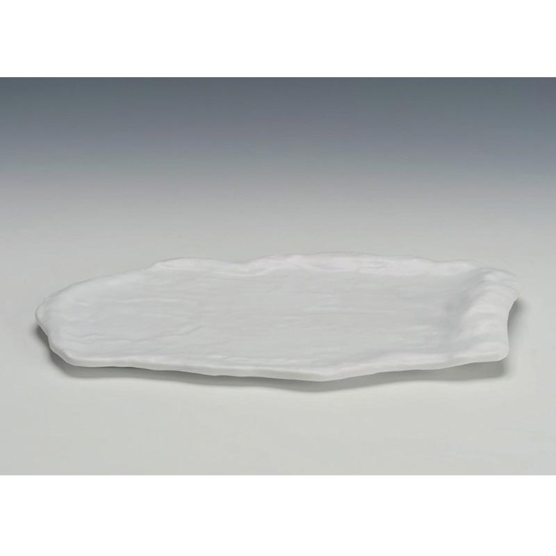 Zicco K-9900 Taş Model Melamin Teşhir Tabağı, 21x40 cm, Siyah — Zicco