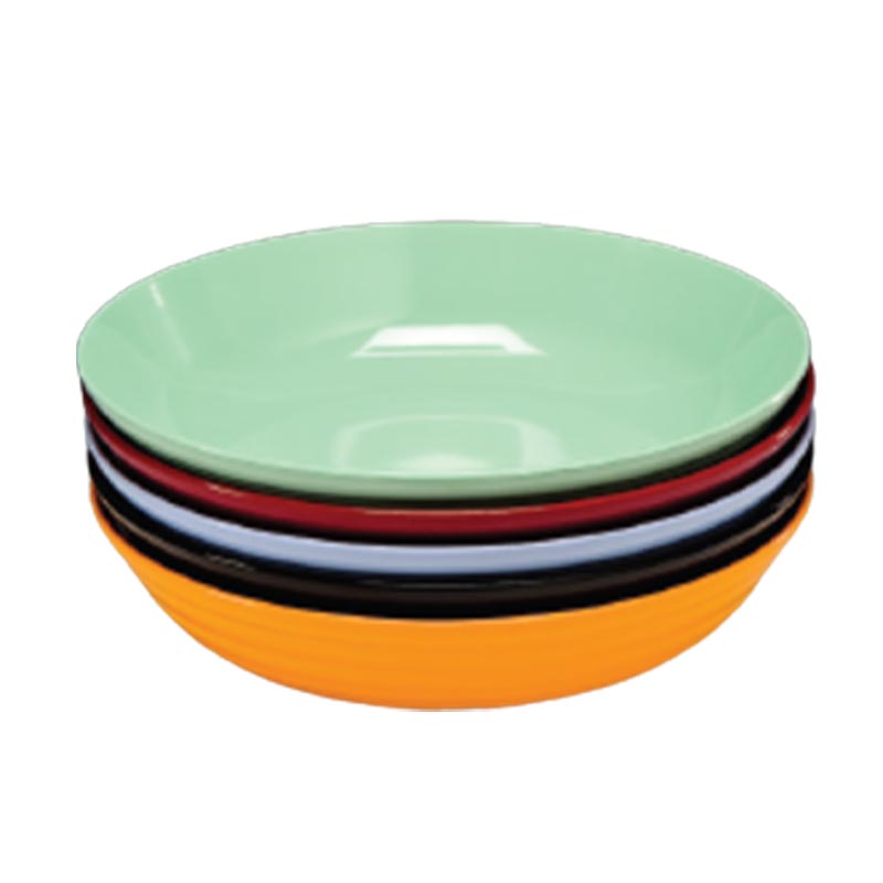 Zicco K-993 Yuvarlak Melamin Teşhir Tabağı, 33.5x9 cm, Siyah — Zicco