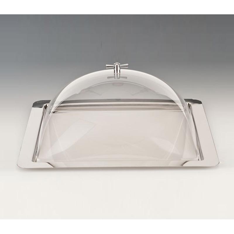 Zicco ZCP-145 Akrilik Kapaklı Çelik Altlı Fanus, 6x46 cm