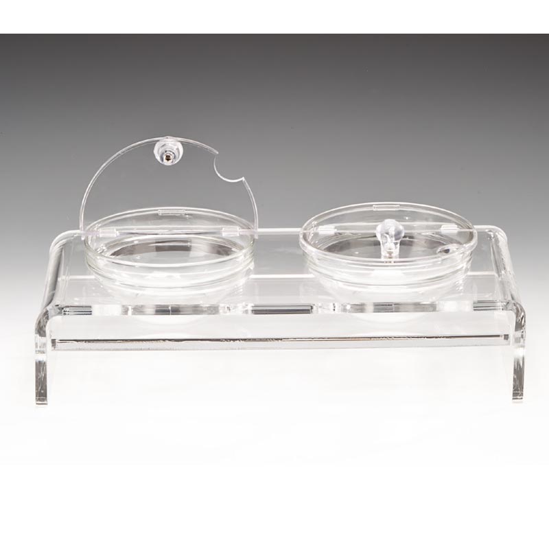 Zicco ZCP-287 Cam Kaseli Kapaklı Polikarbon Teşhir Standı, 2'li, 39x19 cm