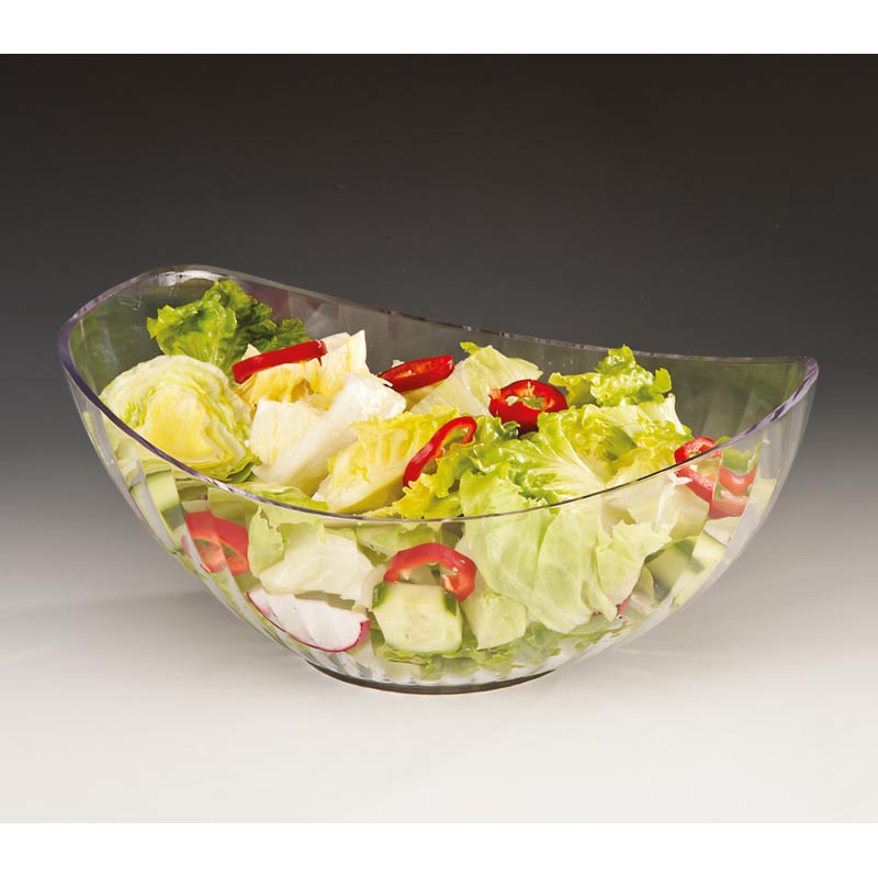 Zicco ZCP-301 Polikarbon Gondol Teşhir Kasesi, 3x22.5 cm, Şeffaf — Zicco