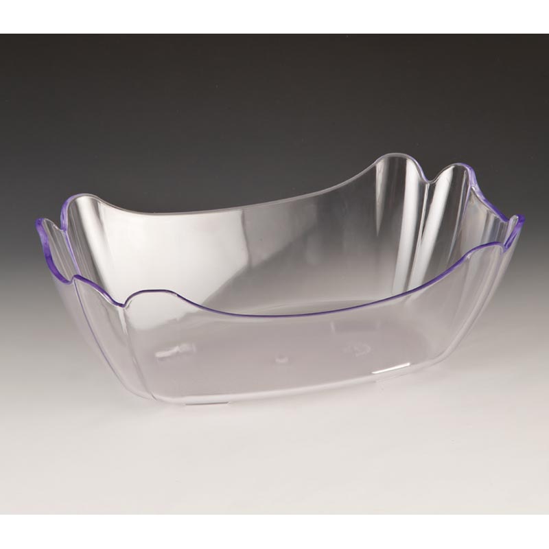Zicco ZCP-337 Dikdörtgen Polikarbon Teşhir Kasesi, 27x18x9 cm, Şeffaf — Zicco
