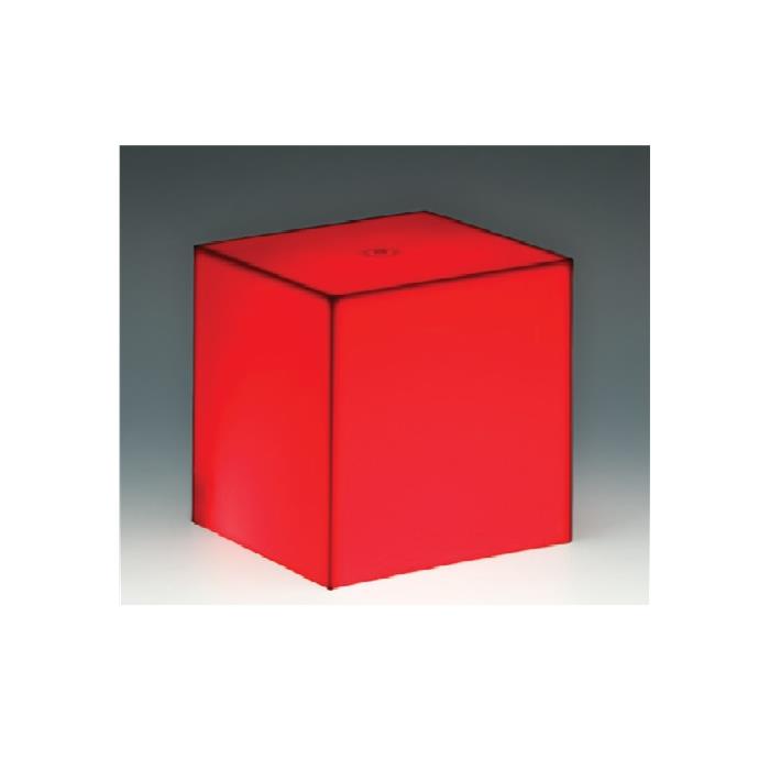 Zicco ZCP-491 Küp Teşhir Standı, Işıklı, Akrilik, Orta, 15x15x15 cm