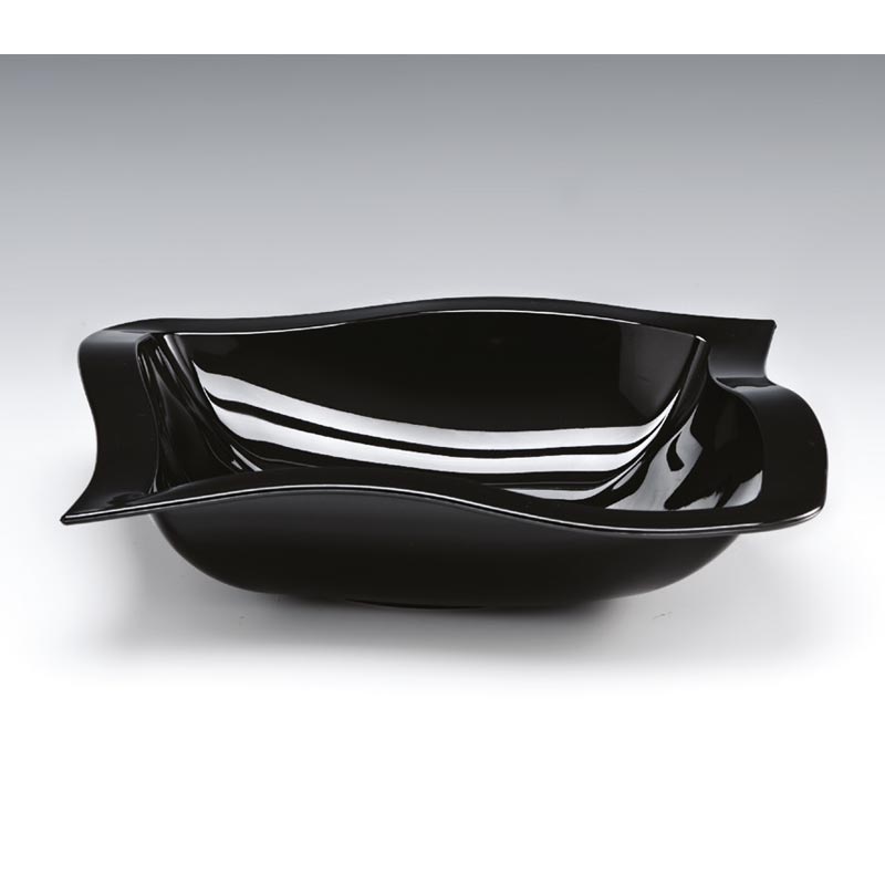 Zicco ZCP-515 Polikarbon Teşhir Kasesi, 29x29 cm, Siyah — Zicco