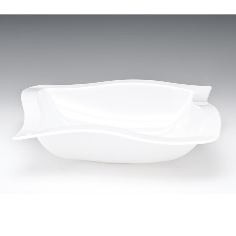 Zicco ZCP-515 Polikarbon Teşhir Kasesi, 29x29 cm, Beyaz — Zicco