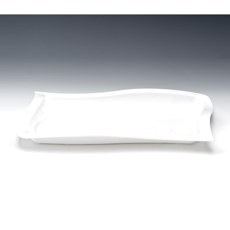 Zicco ZCP-516 Polikarbon Teşhir Tabağı, 45x30 cm, Beyaz — Zicco