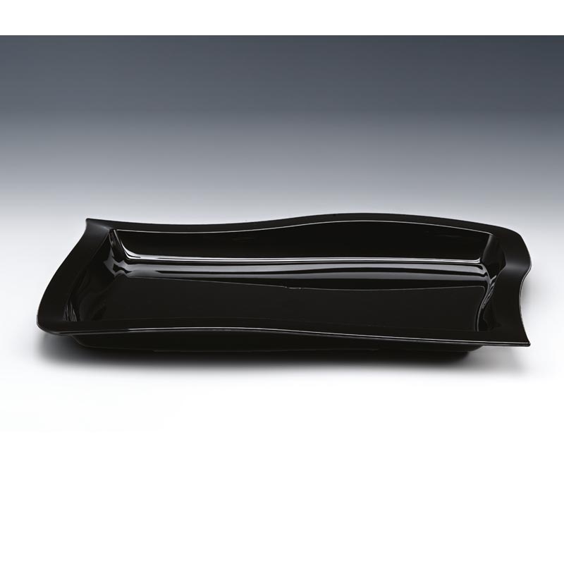 Zicco ZCP-516 Polikarbon Teşhir Tabağı, 45x30 cm, Siyah — Zicco