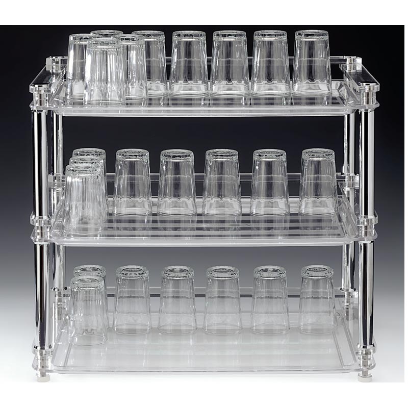 Zicco ZCP-672 Polikarbon Tepsili Bardak Standı, 53x33x46 cm