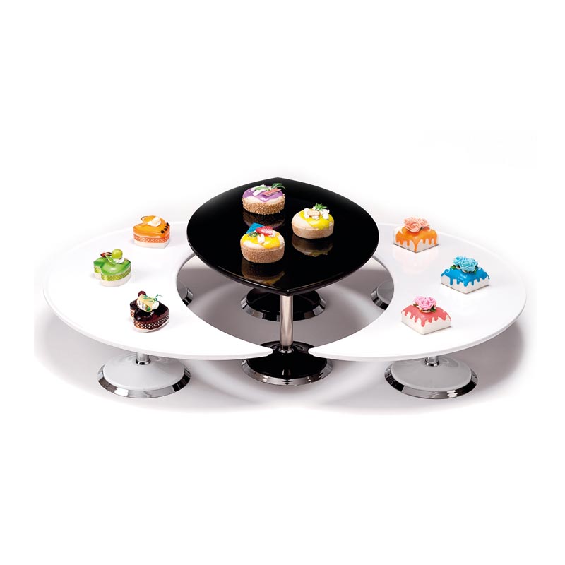 Zicco ZCP-702 Melamin Tepsili Teşhir Standı, 2 Katlı, 20 cm — Zicco
