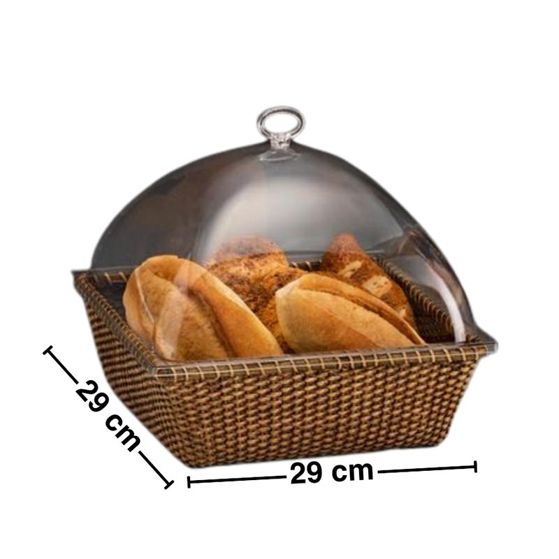 Zicco ZCP-797 Rattan Sepetli Polikarbonat Kapaklı Fanus, 29x29 cm — Zicco — Görsel 2