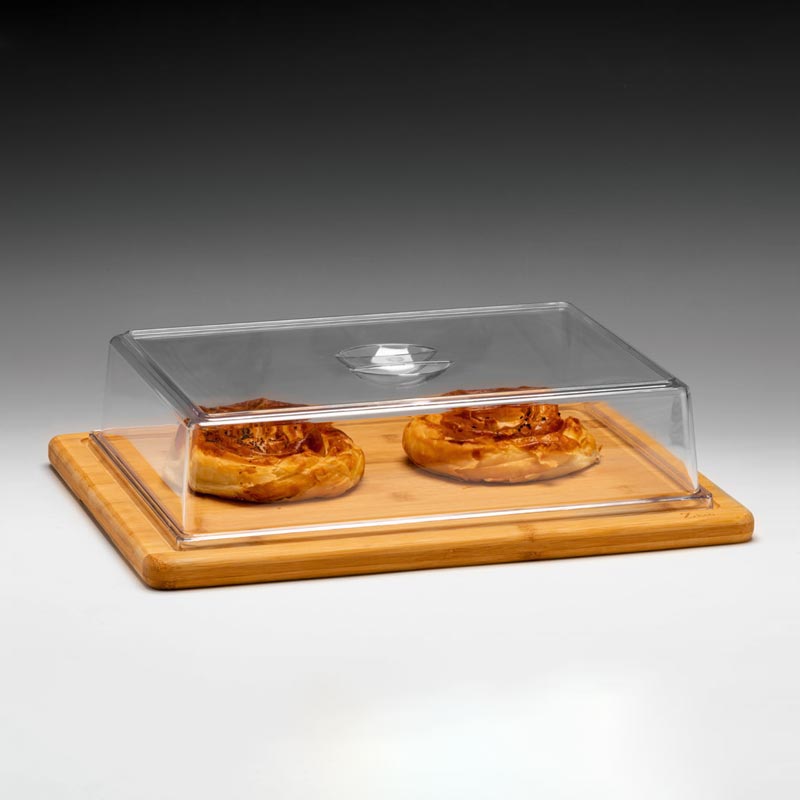 Zicco ZCP-819 Polikarbon Bambu Altlı Kapaklı Fanus, 30x40x10 cm — Zicco