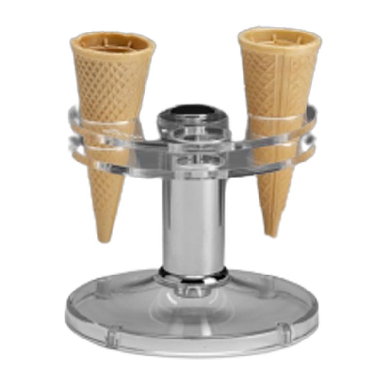 Zicco ZCP-854 Akrilik Dondurma Servis Standı, 4 Gözlü, 14x12.5 cm